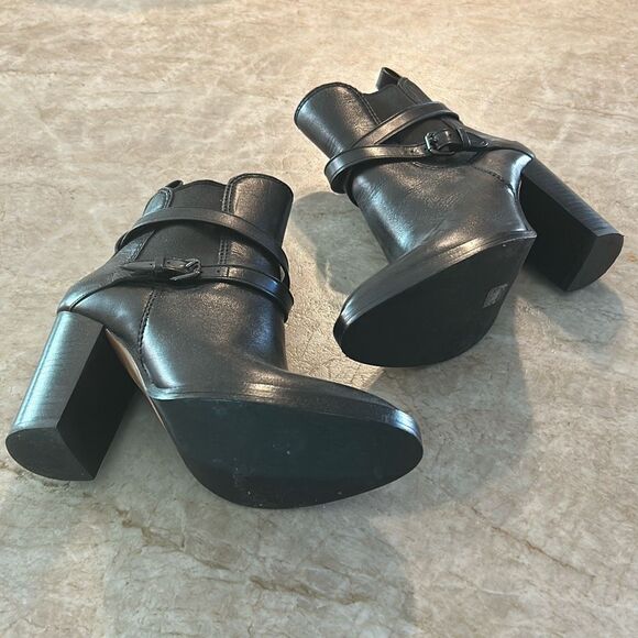 COACH Black Jackson Boots Side 7.5 - Picture 1 of 11